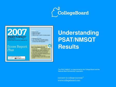 Understanding PSAT/NMSQT Results