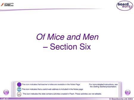 Of Mice and Men – Section Six