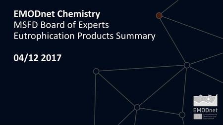 EMODnet Chemistry MSFD Board of Experts