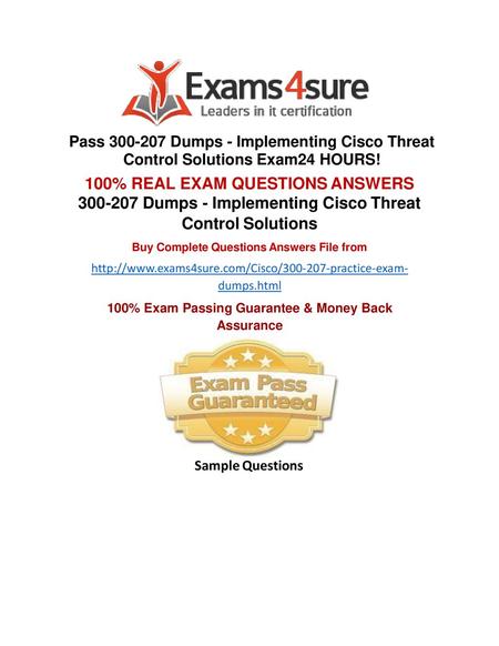 100% Exam Passing Guarantee & Money Back Assurance