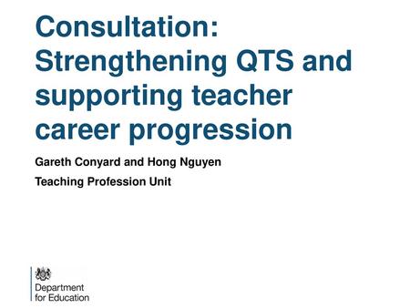 Gareth Conyard and Hong Nguyen Teaching Profession Unit