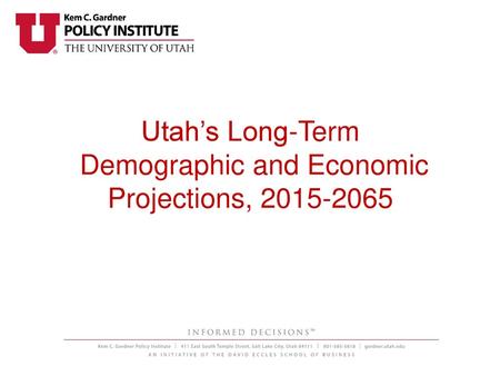 Demographic and Economic Projections,