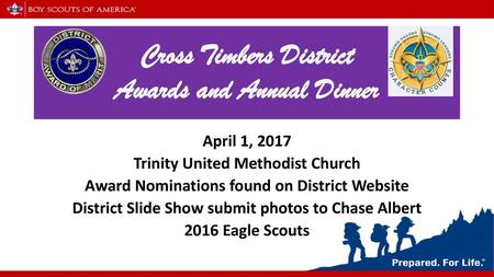 Cross Timbers District Awards and Annual Dinner