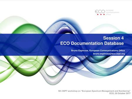 Session 4 ECO Documentation Database