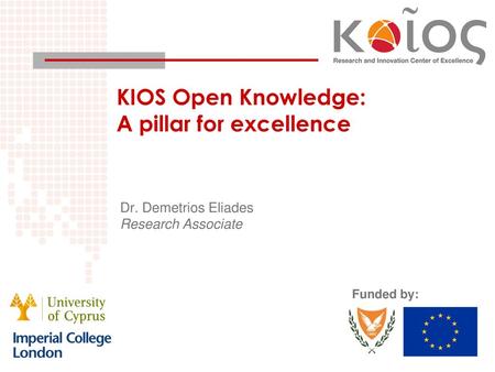 KIOS Open Knowledge: A pillar for excellence