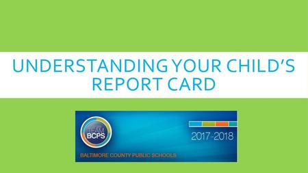 Understanding Your Child’s Report Card