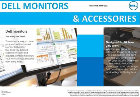 DELL MONITORS Retail File 08 09 2017 & ACCESSORIES.