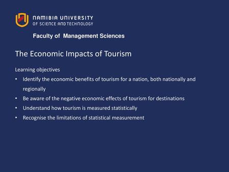 The Economic Impacts of Tourism