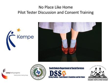 No Place Like Home Pilot Tester Discussion and Consent Training