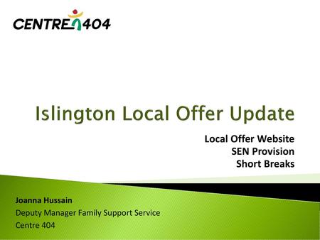 Islington Local Offer Update