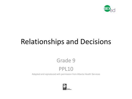 Relationships and Decisions