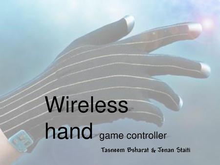 Wireless hand game controller