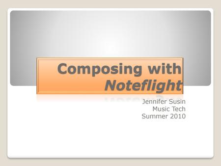 Composing with Noteflight