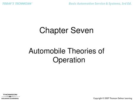 Automobile Theories of Operation