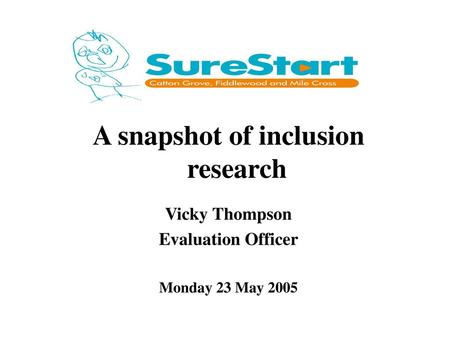 A snapshot of inclusion research