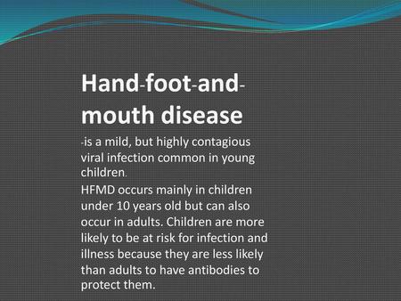 Hand-foot-and-mouth disease