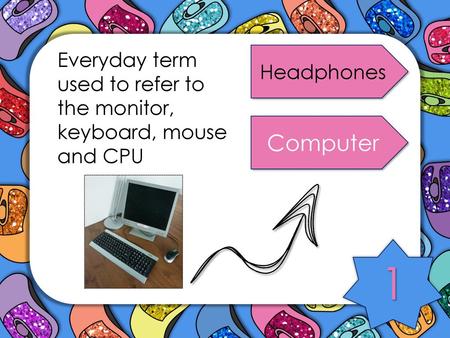 Everyday term used to refer to the monitor, keyboard, mouse and CPU