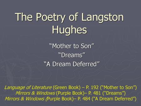 The Poetry of Langston Hughes