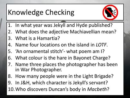 Knowledge Checking In what year was Jekyll and Hyde published?