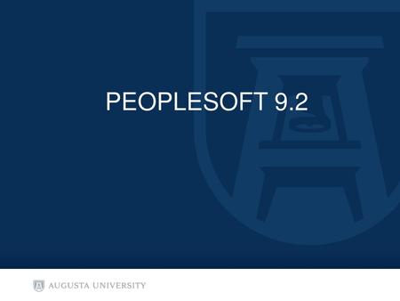 PeopleSoft 9.2.