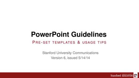 PowerPoint Guidelines