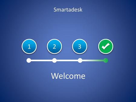 Smartadesk 1 2 3 Welcome.