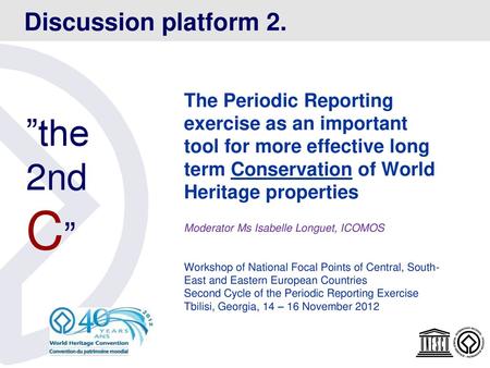 C” ”the 2nd Discussion platform 2.