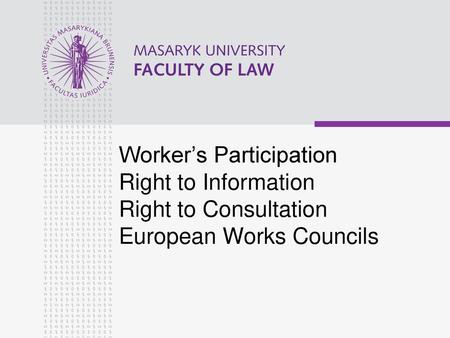 Worker‘s Participation