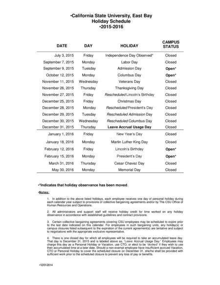 Leave Accrual Usage Day