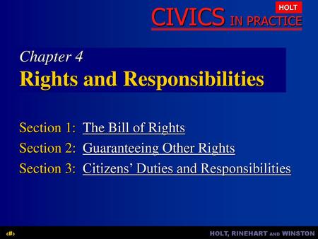 Chapter 4 Rights and Responsibilities