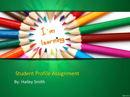 Student Profile Assignment