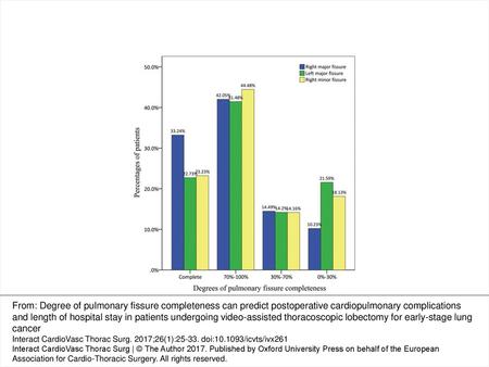 Figure 1 Degrees of major and minor pulmonary fissure completeness.