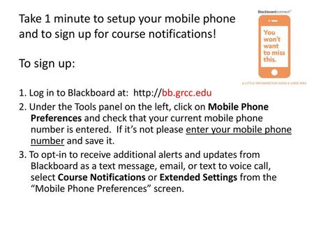 1. Log in to Blackboard at: