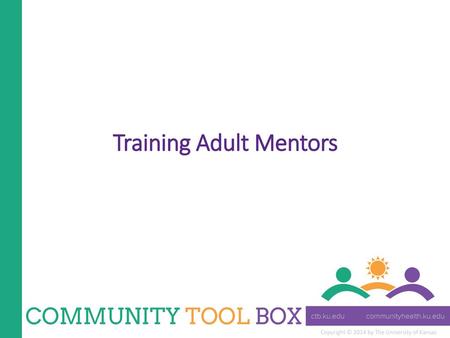 Training Adult Mentors