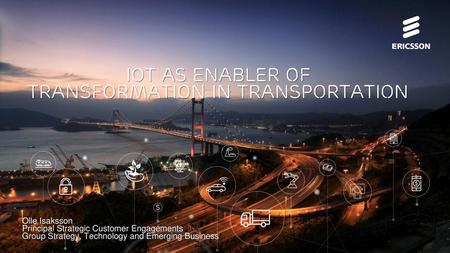 Iot as enabler of transformation in transportation