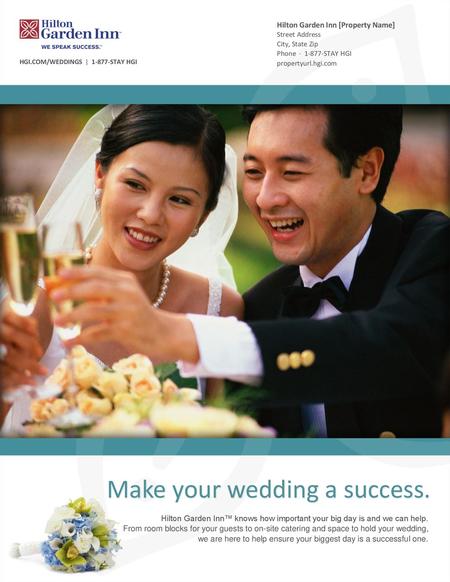 Make your wedding a success.