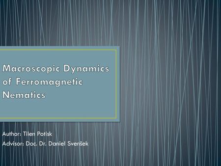 Macroscopic Dynamics of Ferromagnetic Nematics