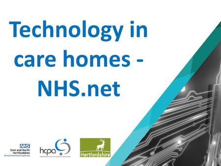 Technology in care homes -