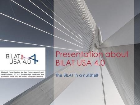 Presentation about BILAT USA 4.0