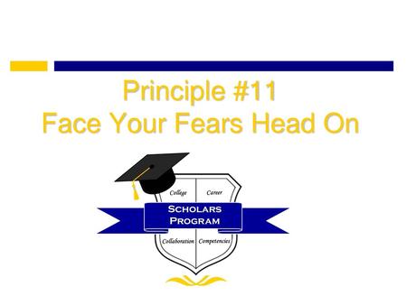 Principle #11 Face Your Fears Head On