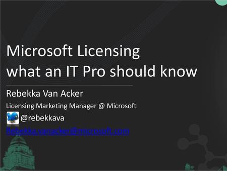 Microsoft Licensing what an IT Pro should know