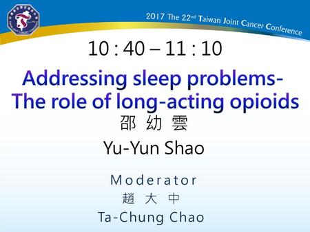 Addressing sleep problems- The role of long-acting opioids