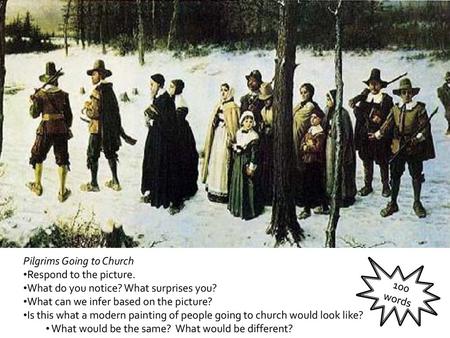 Pilgrims Going to Church