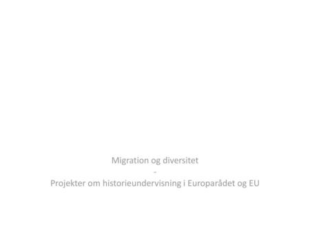 Migration og diversitet -