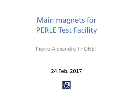 Main magnets for PERLE Test Facility