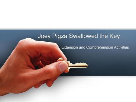 Joey Pigza Swallowed the Key