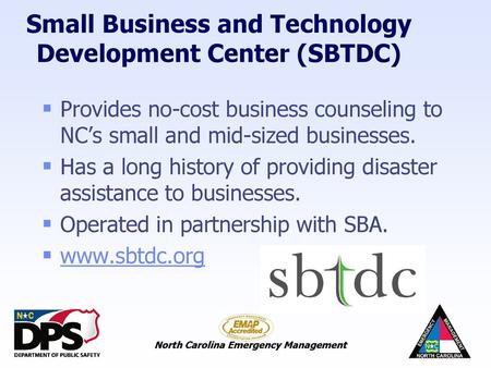 Small Business and Technology Development Center (SBTDC)