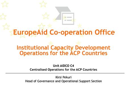 EuropeAid Co-operation Office