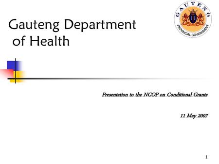 Gauteng Department of Health