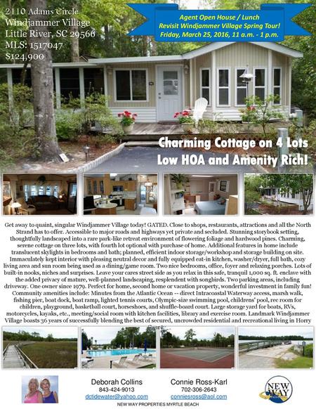 Charming Cottage on 4 Lots Low HOA and Amenity Rich!